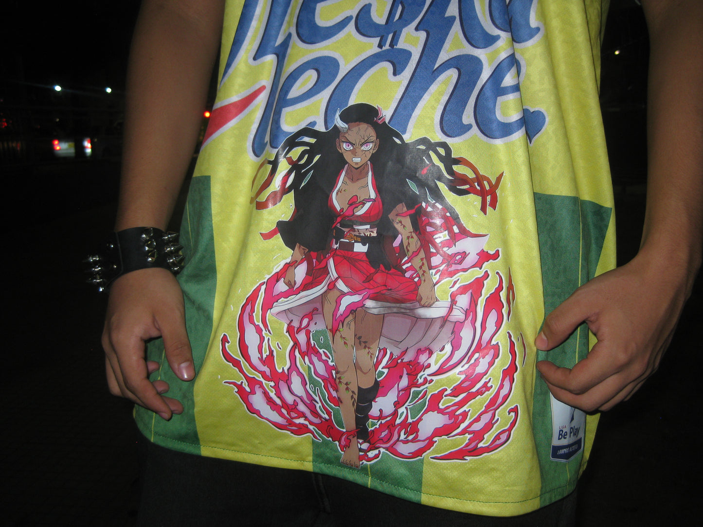 Bucaramanga x Demon Slayer (Nezuko) soccer jersey