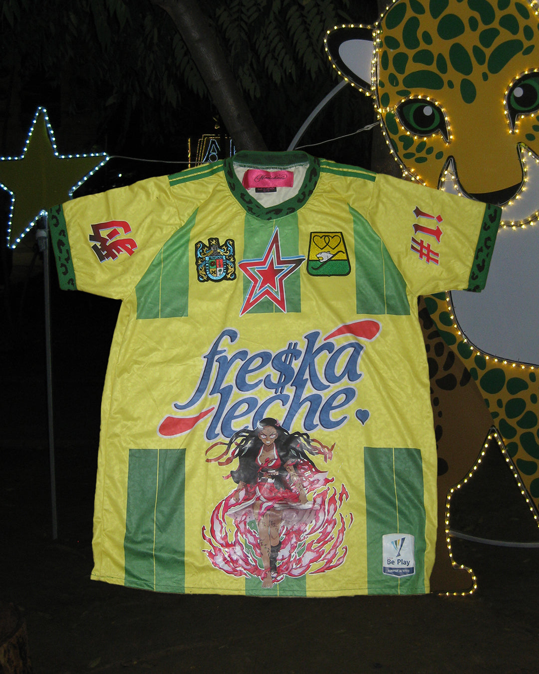 Bucaramanga x Demon Slayer (Nezuko) soccer jersey